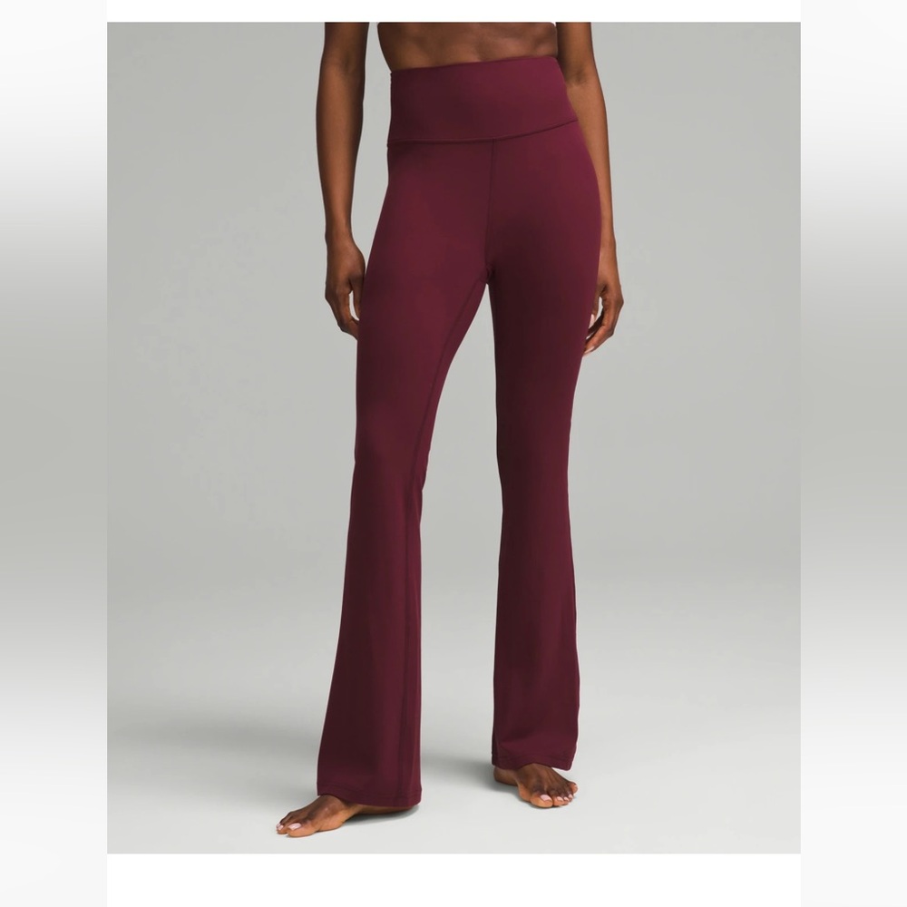 Lululemon Athletica Burgundy Flare Pants